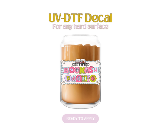 Bookish Baddie UV-DTF Decal