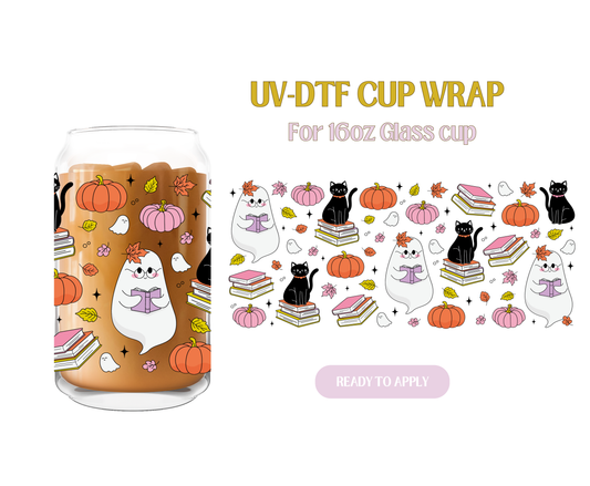 Bookish Cat Lady UV-DTF Wrap