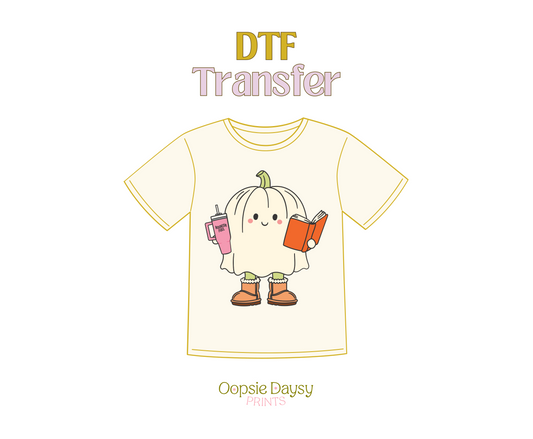 Bookish Fuel ghostie DTF Transfer