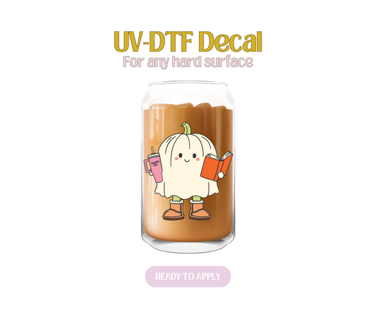 Bookish Fuel Ghostie UV-DTF Decal