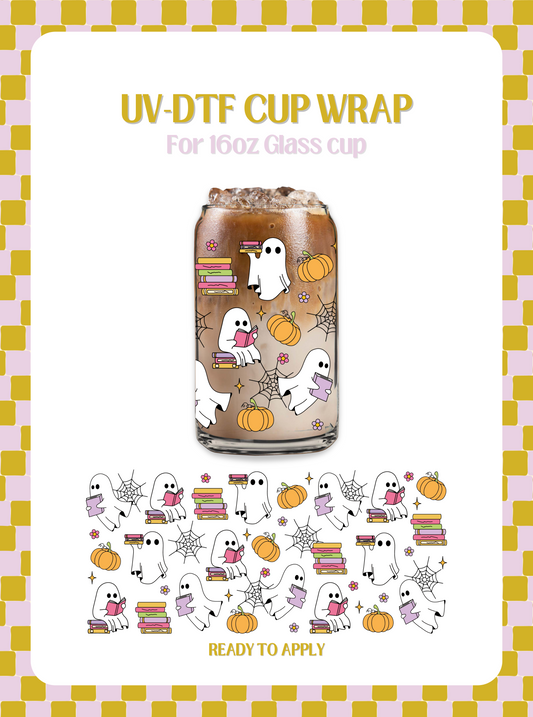 Bookish Ghost UV-DTF Wrap