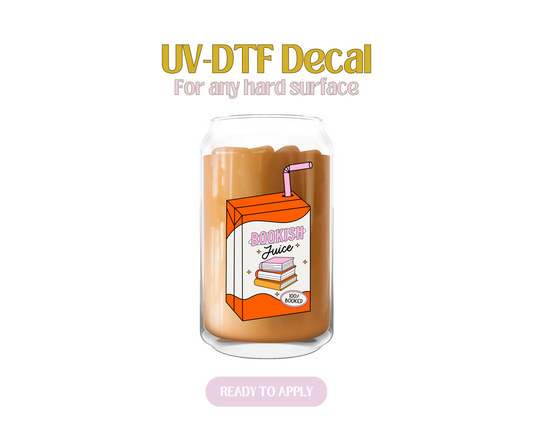 Bookish Juice Orange UV-DTF Decal