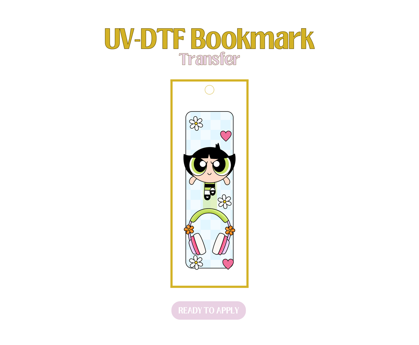 Bookish Puff 3 UV-DTF Bookmark