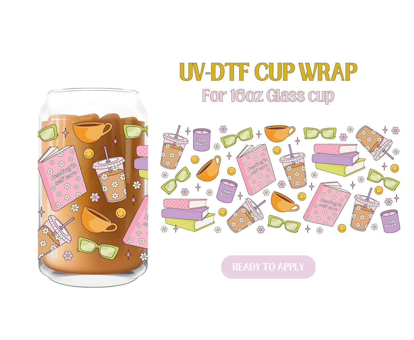 Bookish Things UV-DTF Wrap