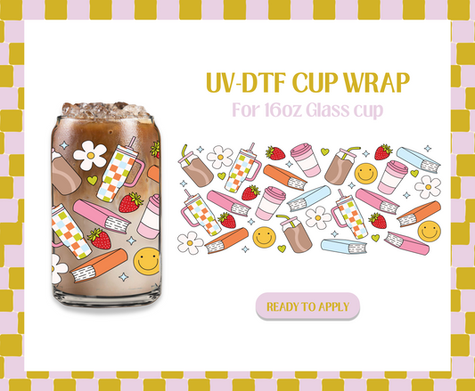 Books and drinks UV-DTF Wrap