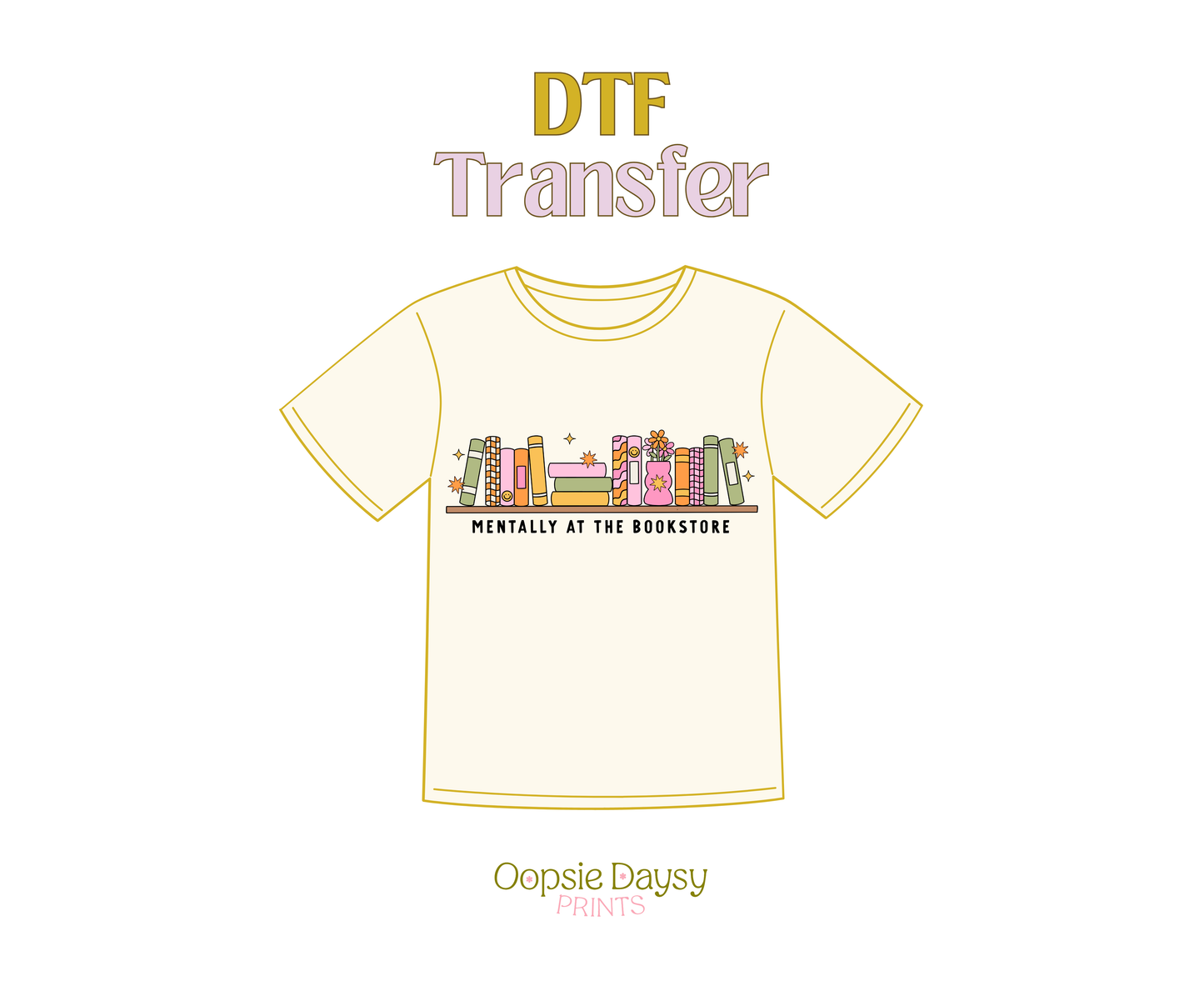 Bookstore Shelve DTF Transfer