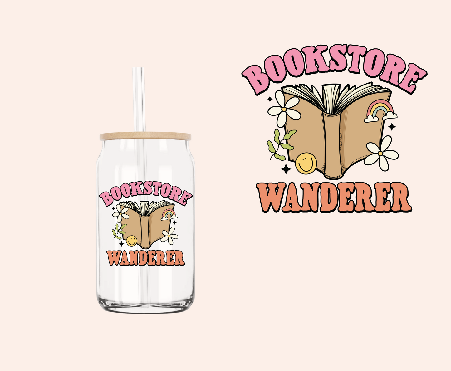 Bookstore Wanderer UV-DTF Decal