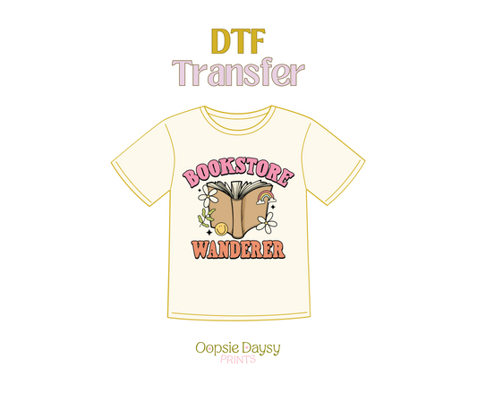 Bookstore Wanderer DTF Transfer