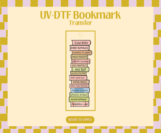 Book Tropes UV-DTF Bookmark