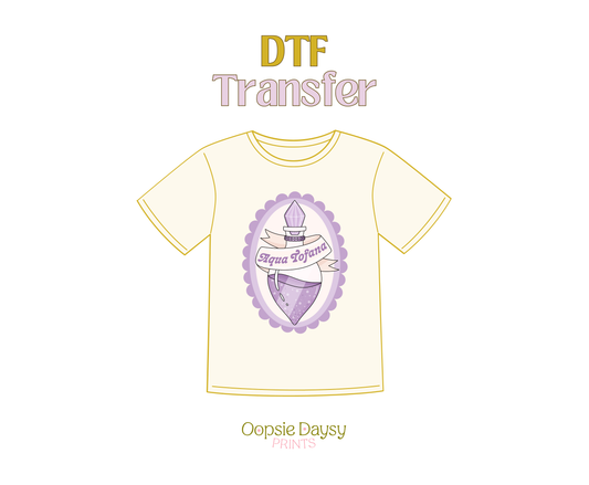 Border Aqua Tofana DTF Transfer