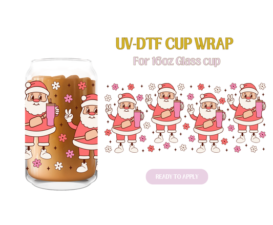 Bougie Santa UV-DTF Wrap