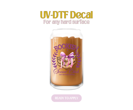 Bows and Bookish UV-DTF Decal