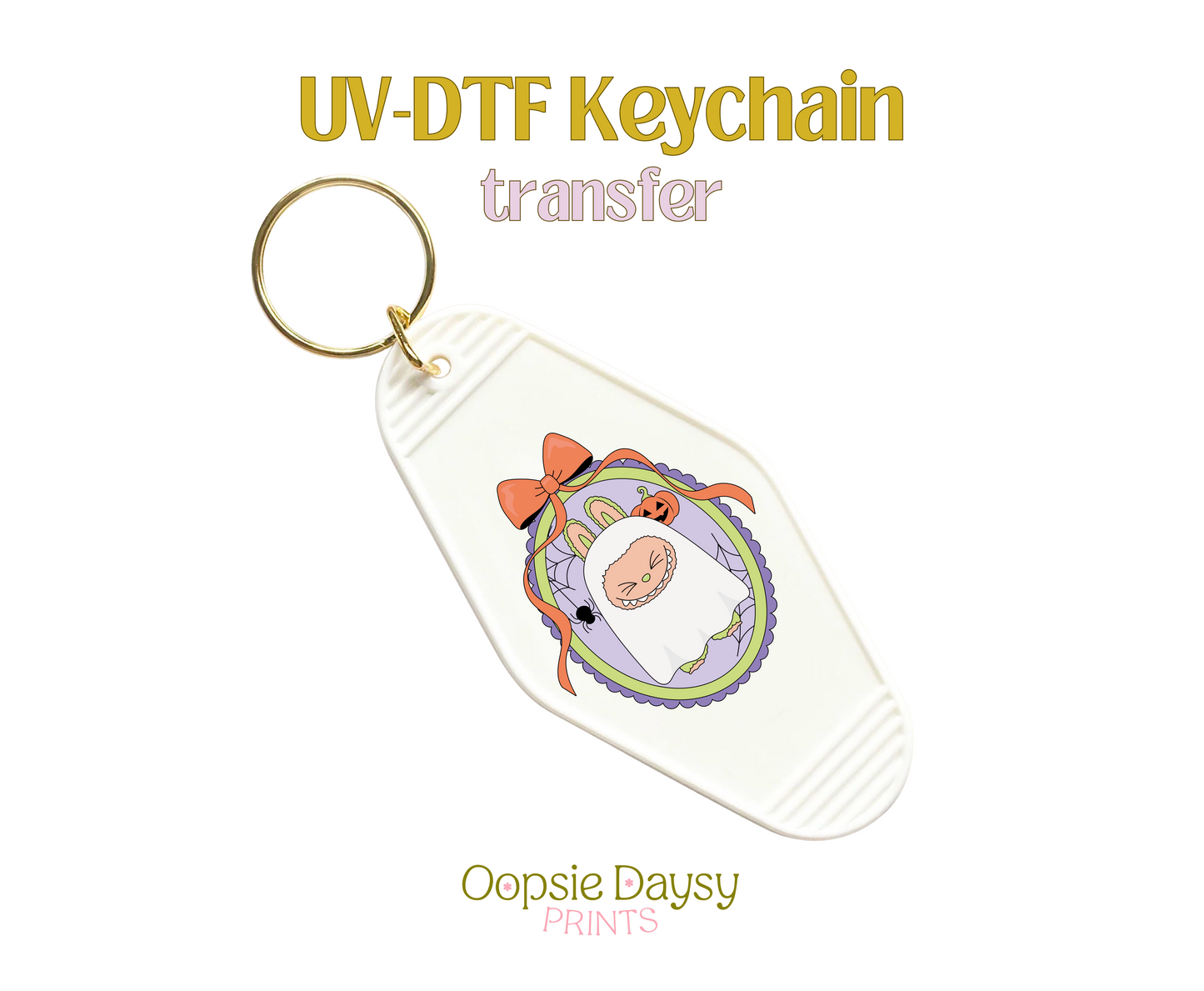 Bubu Ghost UV-DTF Keychain