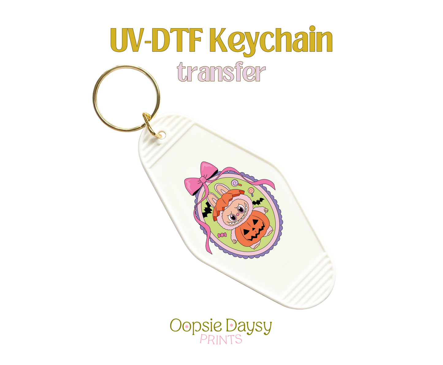 Bubu Pumpkin UV-DTF Keychain