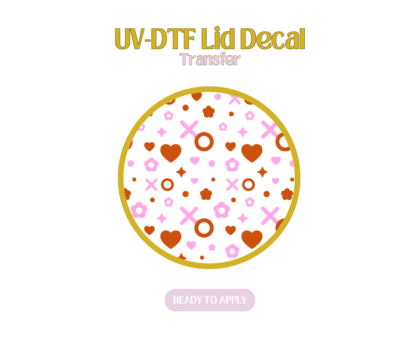 Valentine Confetti UV-DTF Lid Decal