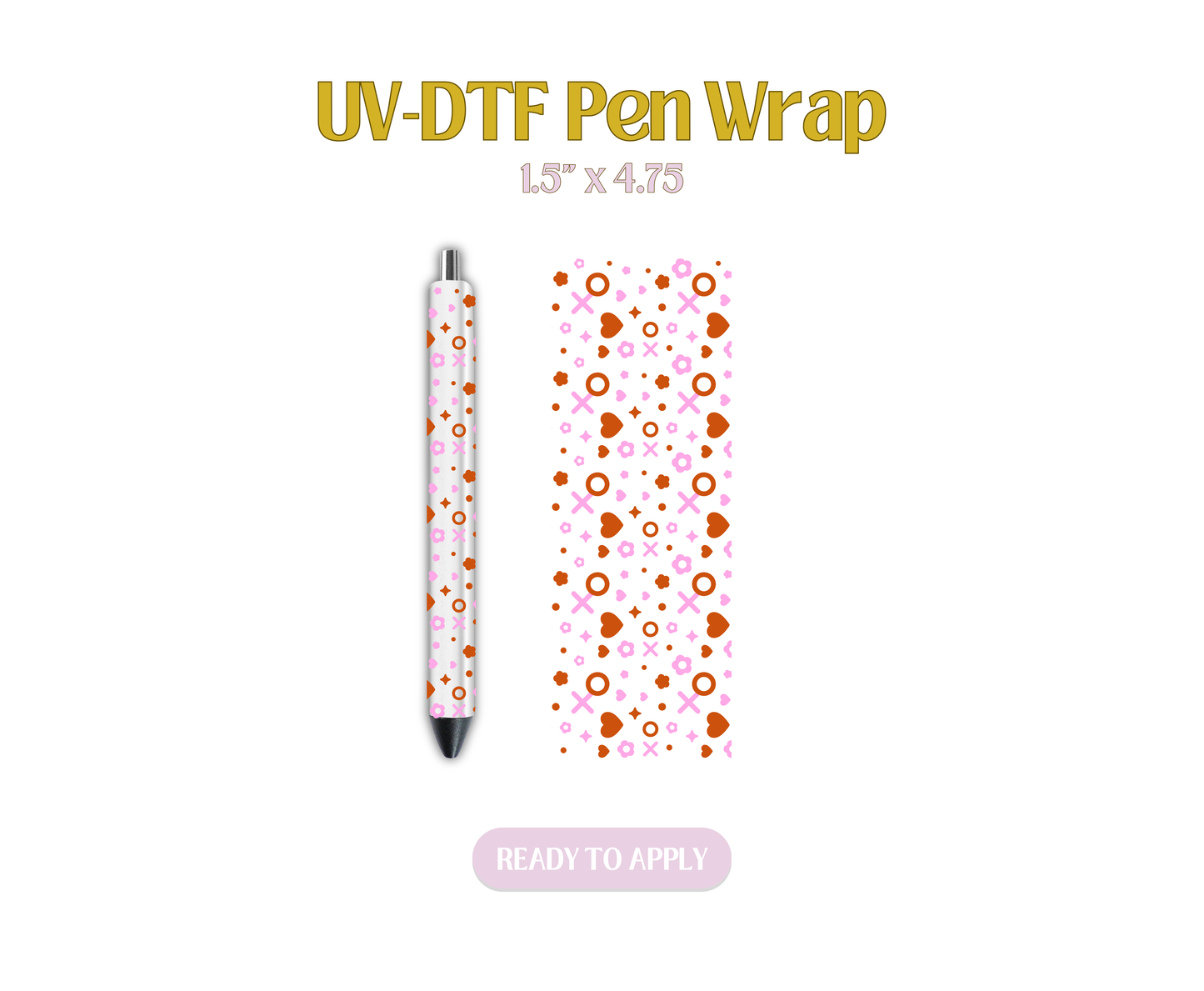 Valentine Confetti UV-DTF Pen Wraps