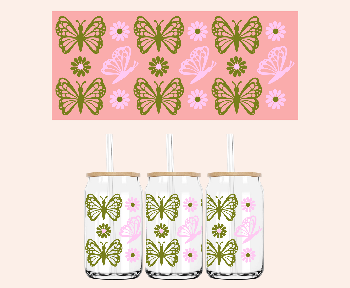 Butterfly UV-DTF Wrap