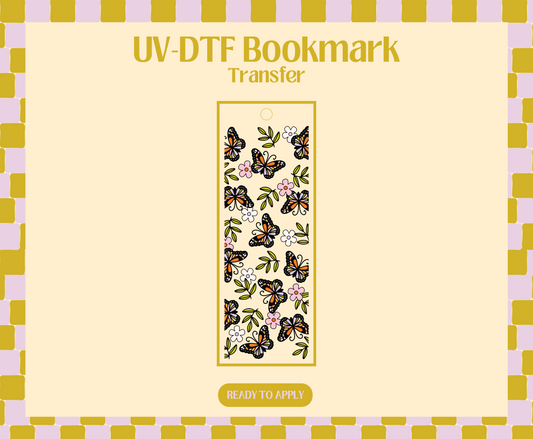 Butterfly Garden UV-DTF Bookmark