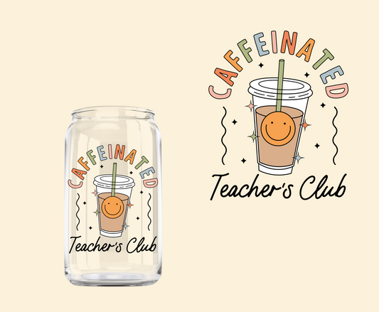 Caff. Teacher's Club UV-DTF Decal