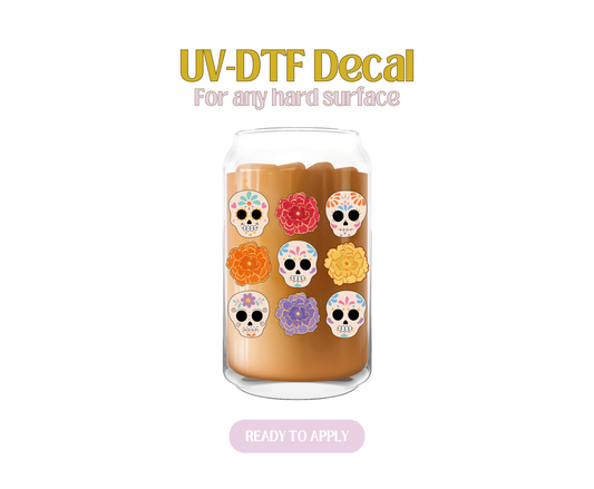 Calaveritas y Marigolds UV-DTF Decal