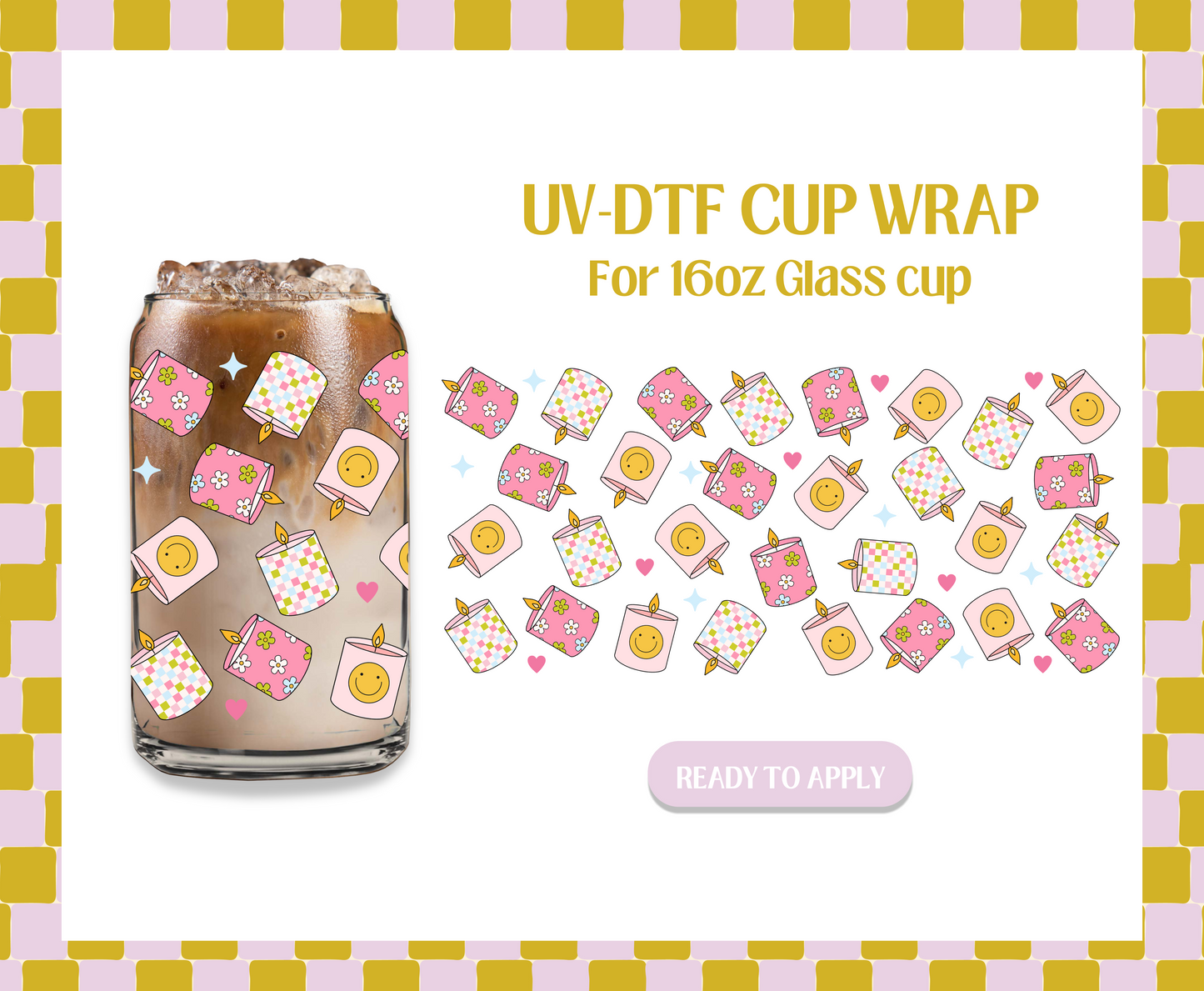 Candles UV-DTF Wrap