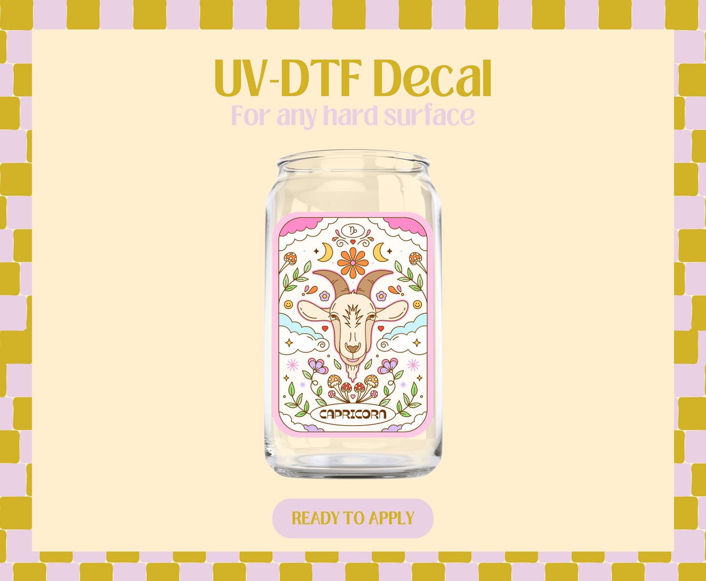 Capricorn Tarot UV-DTF Decal