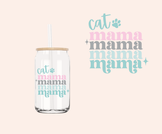 Cat Mama Mama Mama UV-DTF Decal