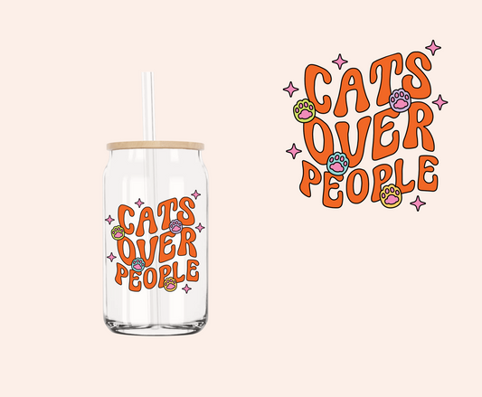 Cats Over People UV-DTF Decal