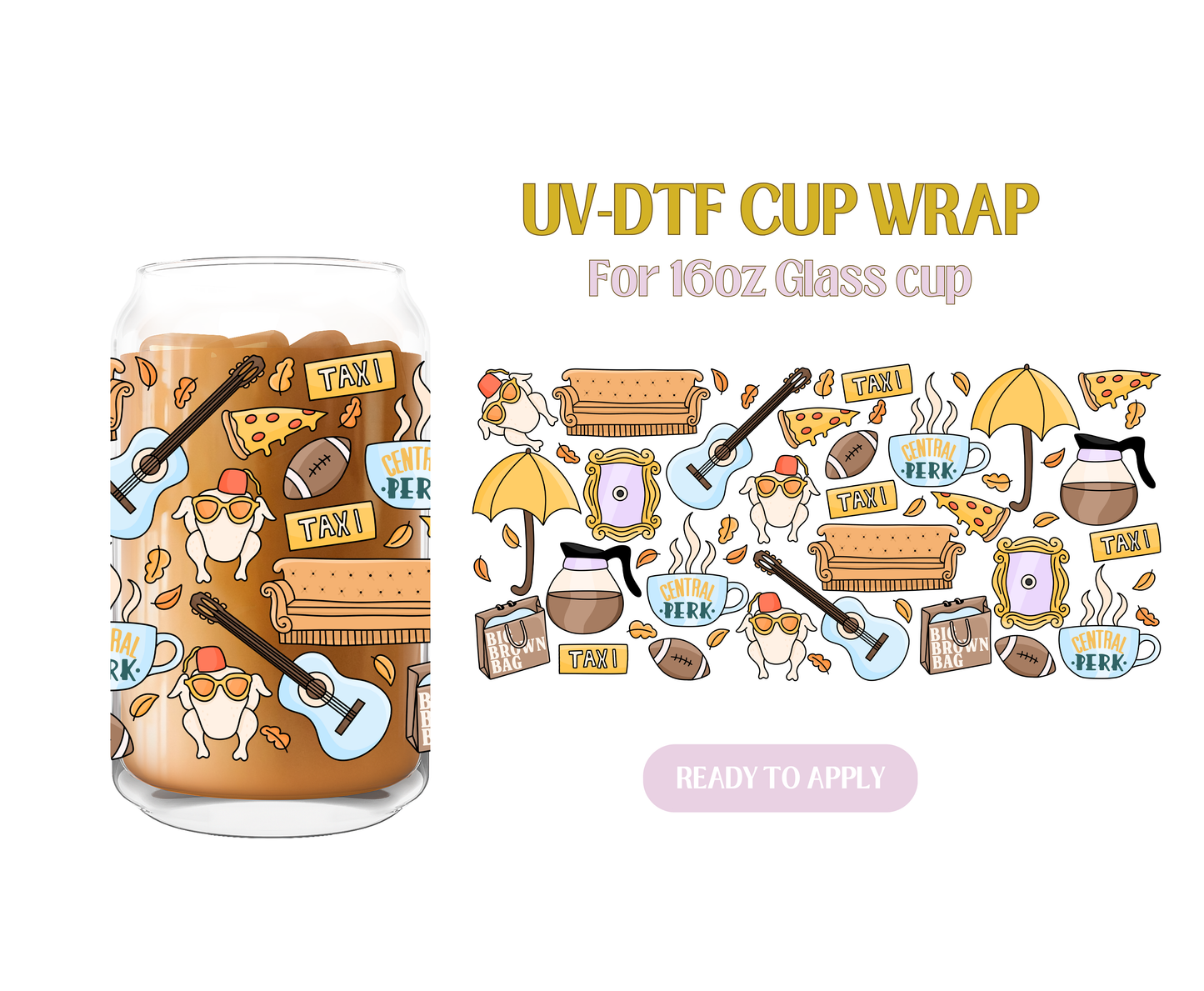 Central Perk UV-DTF Wrap