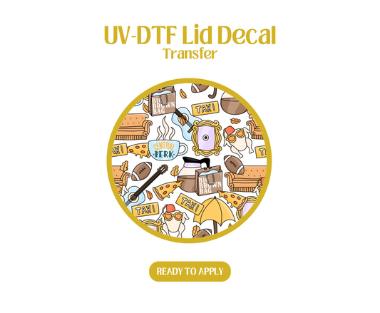 Central Perk UV-DTF Lid Decal