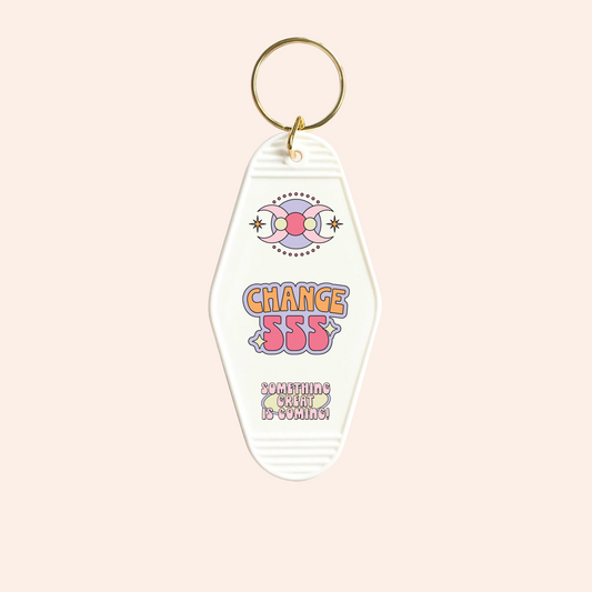 Change 555 UV-DTF Keychain