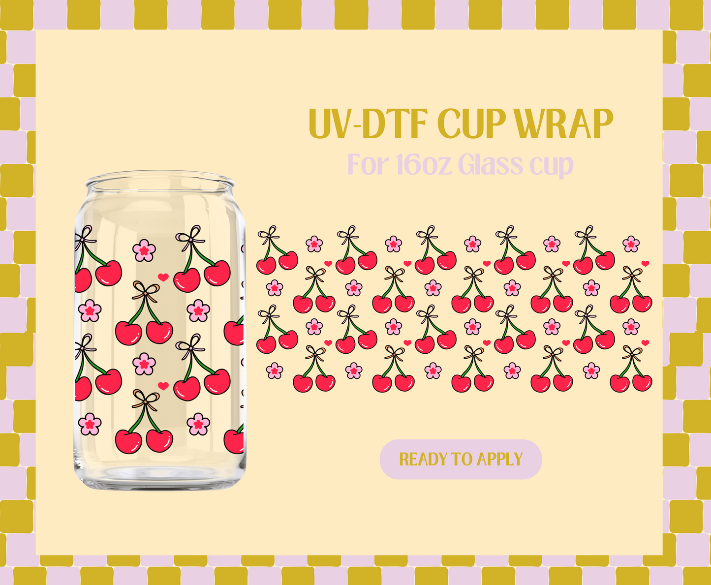 Cherry Blossoms UV-DTF Wrap