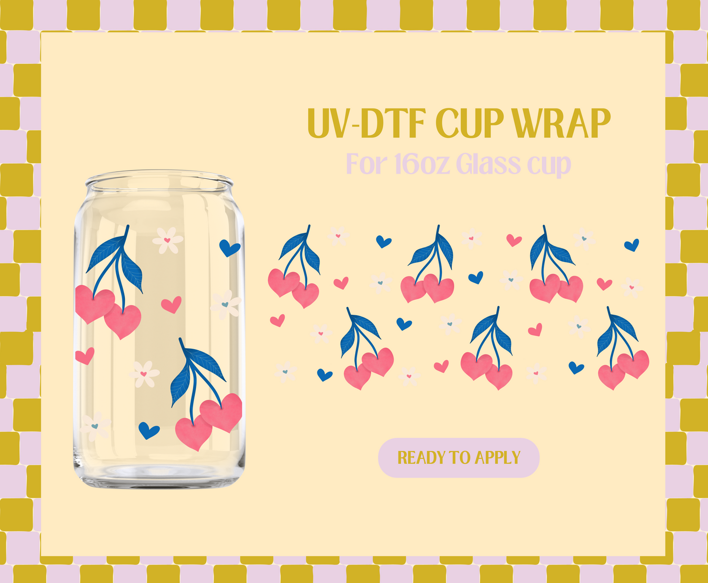 Cherry Love UV-DTF Wrap