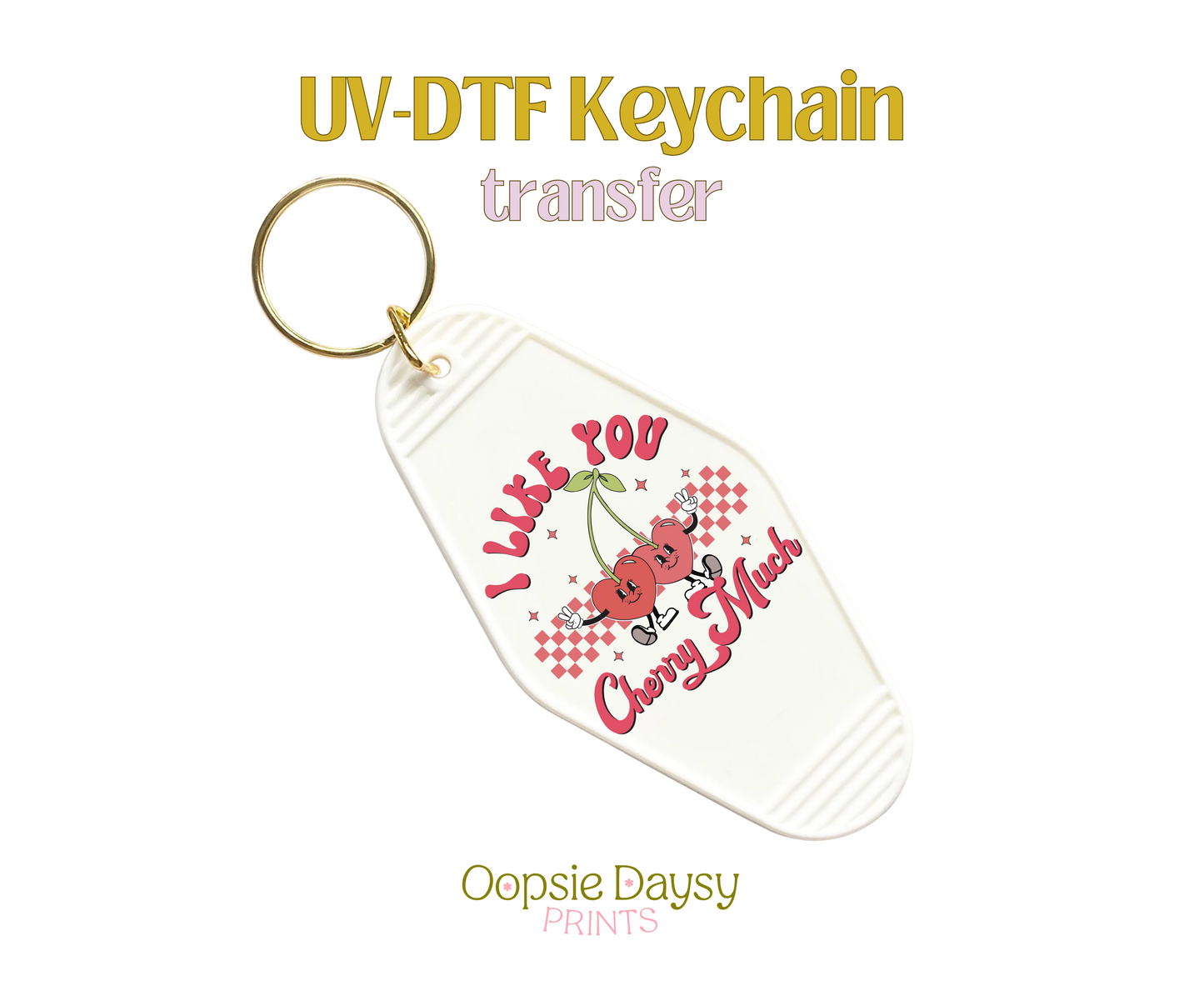 Cherry Much UV-DTF Keychain