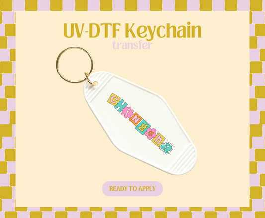 Chingona UV-DTF Keychain