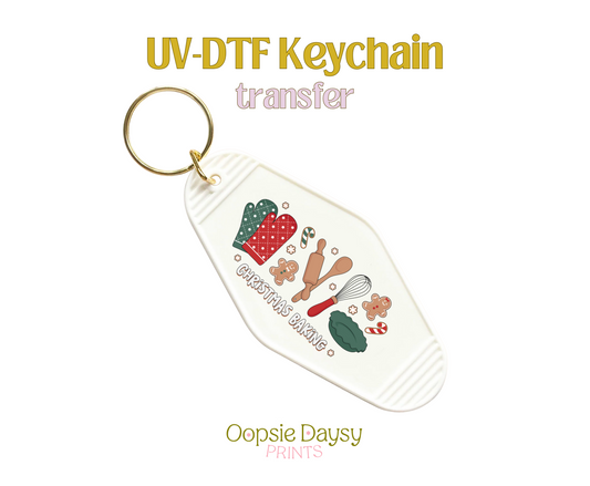 Christmas Baking UV-DTF Keychain