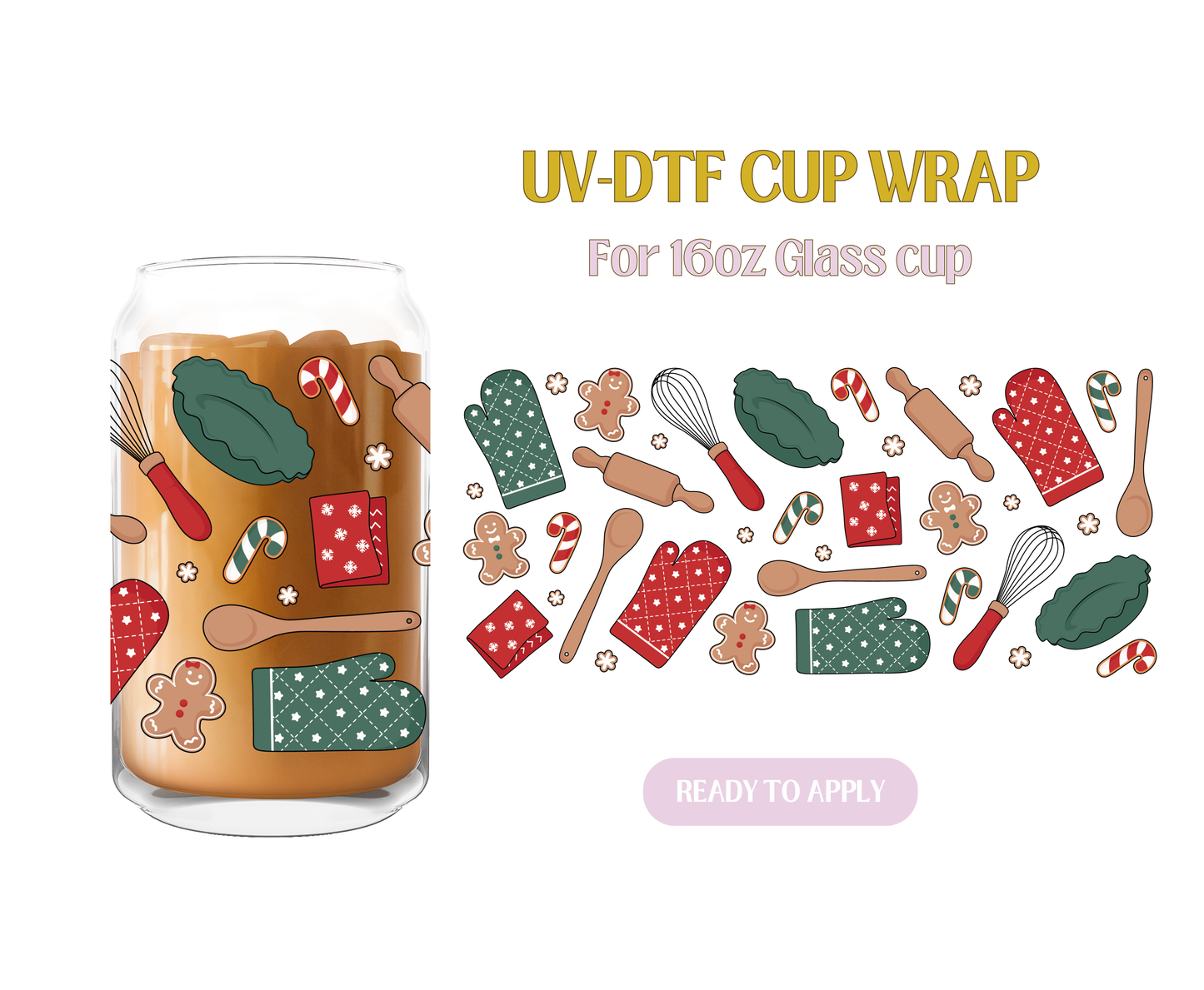 Christmas Baking UV-DTF Wrap