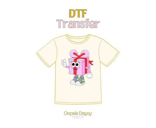 Christmas Gift Character DTF Transfer