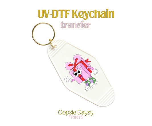 Christmas Gift Character UV-DTF Keychain