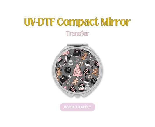 Christmas Spirit UV-DTF Compact Mirror