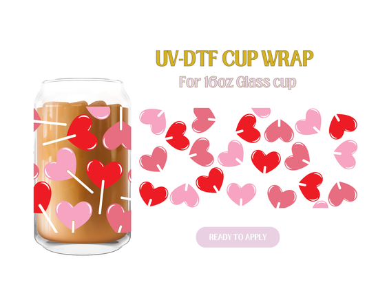 Classic Heart Candy UV-DTF Wrap