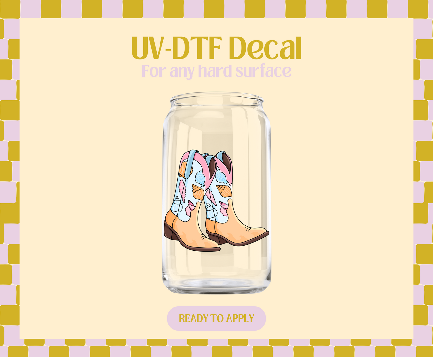 Coastal Boots UV-DTF Decal