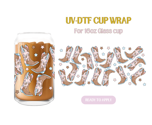 Coffee Cowgirl UV-DTF Wrap