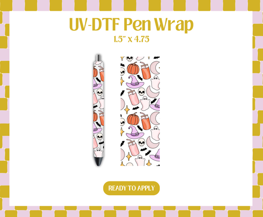 Coffee Halloween UV-DTF Pen Wraps