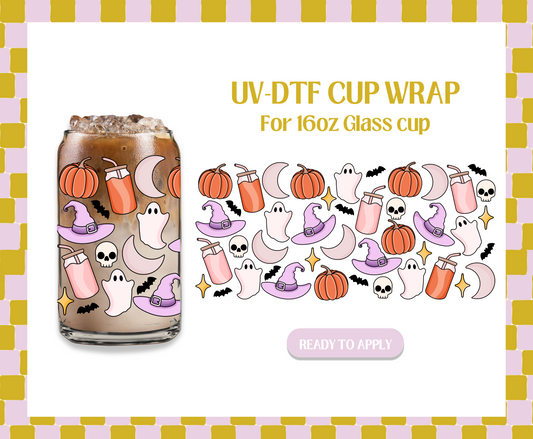 Coffee Halloween UV-DTF Wrap