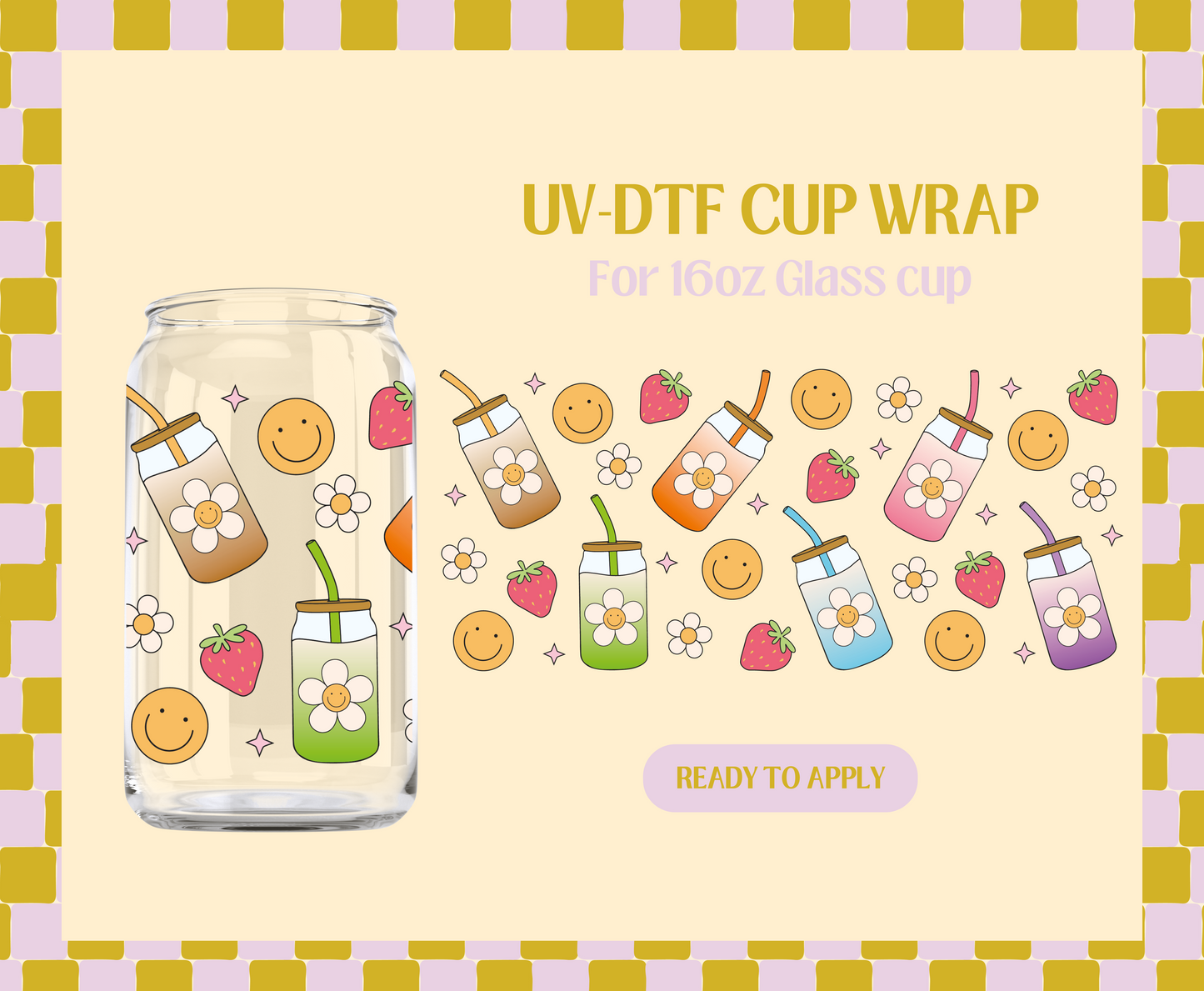 Coffee Cups UV-DTF Wrap