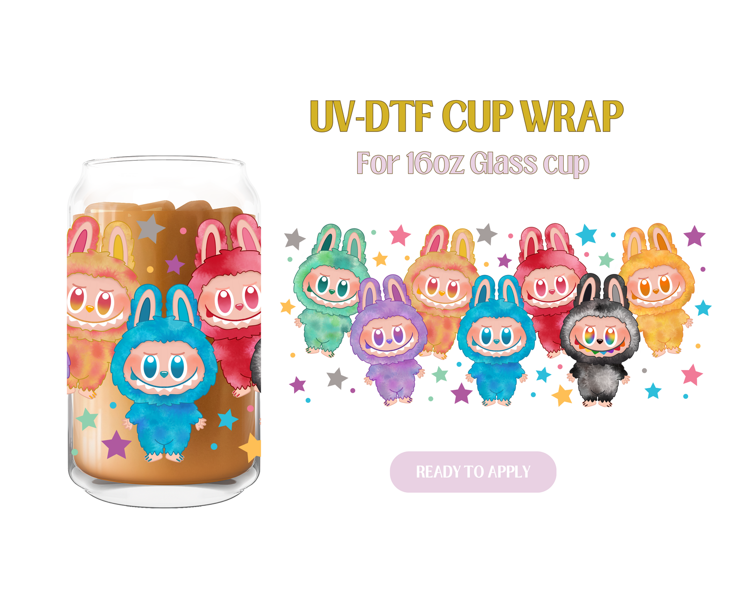 Colorful Bubus UV-DTF Wrap