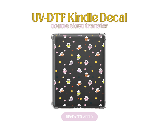 Colorful Bookish Girlie UV-DTF Kindle Decals