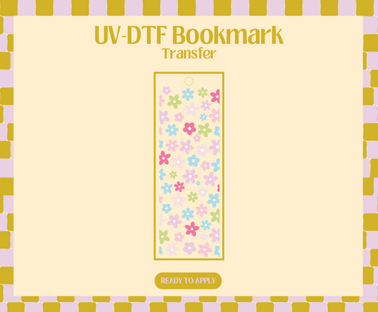 Colorful Daisies UV-DTF Bookmark