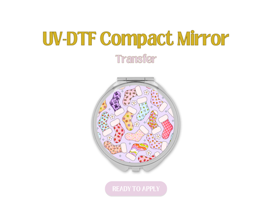 Colorful Stockings UV-DTF Compact Mirror